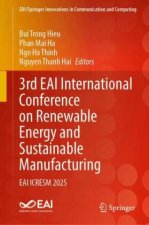 3rd EAI International Conference on Renewable Energy and Sustainable Manufacturing