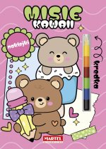 Kawaii misie z naklejkami. Modułowa kredka