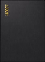 rido/idé 7013002907 Taschenkalender Mod. perfect/Technik I 2027 A6, Kunststoff, schwarz
