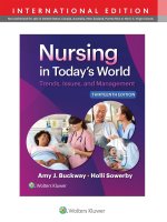 Nursing in Today's World, International Edition