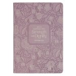 Christian Art Gifts Classic Journal Strength and Dignity Prov. 31:25 Bible Verse, Inspirational Scripture Notebook, Ribbon Marker, Mauve Vegan Leather