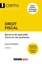 Droit fiscal - Examen national Session 2026