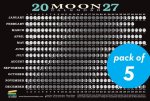 2027 Moon Calendar Card (5 pack) – Lunar Phases, Eclipses, and More!