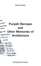 Punjabi Baroque and other memoirs of Architecture