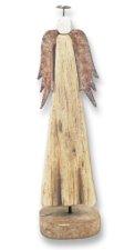 Holzengel schmal auf Holzfuß