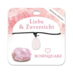 Rosenquarz Trommelstein Kette