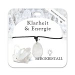 Bergkristall Trommelstein Kette