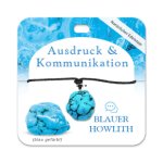 Blauer Howlith Trommelstein Kette