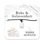 Weißer Howlith Trommelstein Kette