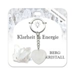 Bergkristall Herz Schlüsselanhänger
