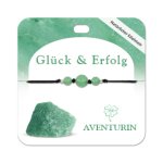 Aventurin Armband mit 3 Edelsteinperlen
