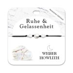 Weißer Howlith Armband mit 3 Edelsteinperlen