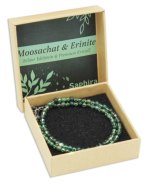 Moosachat Saphira Edelsteinkette