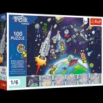 Puzzle 100 Rodzina Treflików Treflinka w kosmosie  16541