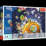 Puzzle 100 Rodzina Treflików Treflik w kosmosie 16542