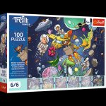 Puzzle 100 Rodzina Treflików Wujcio w kosmosie 16546