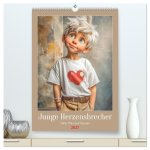 Junge Herzensbrecher - Voller Witz und Charme (hochwertiger Premium Wandkalender 2027 DIN A2 hoch), Kunstdruck in Hochglanz