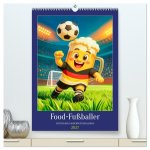 Food Fußballer - Lustiger kulinarischer Fußballspaß (hochwertiger Premium Wandkalender 2027 DIN A2 hoch), Kunstdruck in Hochglanz