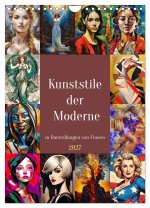 Kunststile der Moderne in Darstellungen von Frauen (Wandkalender 2027 DIN A4 hoch), CALVENDO Monatskalender