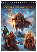 Götter der Wikinger - Ikonen der Nordischen Mythologie (Tischkalender 2027 DIN A5 hoch), CALVENDO Monatskalender