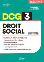 DCG 3 - Droit social : Manuel et Applications - Réforme 2026-2027