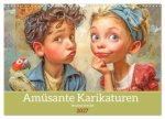Amüsante Karikaturen - Humorwerke (Wandkalender 2027 DIN A3 quer), CALVENDO Monatskalender