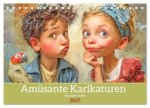 Amüsante Karikaturen - Humorwerke (Tischkalender 2027 DIN A5 quer), CALVENDO Monatskalender