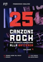 25 CANZONI ROCK CHE DOVRESTI CONOSCERE ALLA BATTERIA (Volume 4)