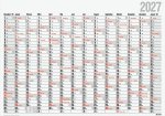 rido/idé 7033660007 Plakatkalender Mod. Office I 2027 980×685 mm