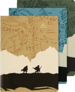 Moleskine Der Herr der Ringe Cahier (3er-Set), XL, liniert, weicher Einband