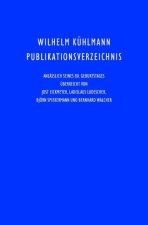 Wilhelm Kühlmann Publikationsverzeichnis