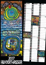 Hundertwasser Streifenkalender Art 2027