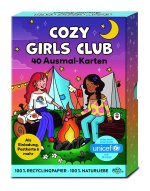 Cozy Girls Club: 40 hochwertige Karten | Entspannt Ausmalen, Gestalten, Verschenken oder Behalten