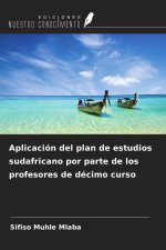 Aplicación del plan de estudios sudafricano por parte de los profesores de décimo curso
