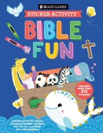 Brain Games - Sticker Activity: Bible Fun - For Ages 3-6 Coloring, Mazes, Sticker by Number, Dot-To-Dot & More Christian Activity Book Gift for Presch