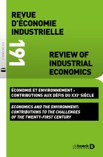 REI n° 191 - Économie et environnement : contributions aux défis du XXIe siècle