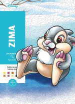 Zima. Kolorowanka antystresowa Disney. Zagadkowe rysunki