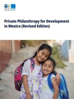 Private Philanthropy for Development in Mexico (Revised Edition)
