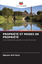 PROPRIÉTÉ ET MODES DE PROPRIÉTÉ