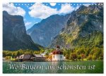 Wo Bayern am schönsten ist (Wandkalender 2027 DIN A4 quer), CALVENDO Monatskalender