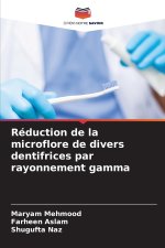 Réduction de la microflore de divers dentifrices par rayonnement gamma