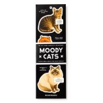 Moody Cats Magnetic Bookmark Set