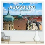Augsburg und Umgebung (hochwertiger Premium Wandkalender 2027 DIN A2 quer), Kunstdruck in Hochglanz