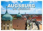 Augsburg und Umgebung (Wandkalender 2027 DIN A4 quer), CALVENDO Monatskalender