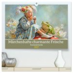 Märchenhafte charmante Frösche - Fantasiewerke (hochwertiger Premium Wandkalender 2027 DIN A2 quer), Kunstdruck in Hochglanz