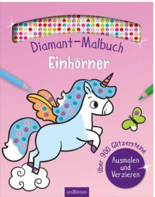 Diamant-Malbuch Einhörner