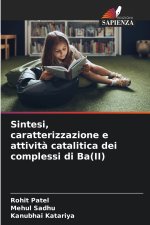 Sintesi, caratterizzazione e attività catalitica dei complessi di Ba(II)