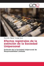 Efectos registrales de la extinción de la Sociedad Unipersonal