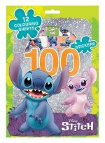 Lilo  Stitch - 100 samolepek s omalovánkovými listy