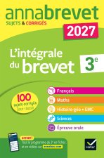 Annales du brevet 2027 -  Annabrevet L'intégrale du Brevet 3e (tout-en-un)